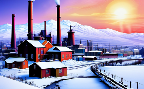 What industry does the printing and dyeing factory belong to?