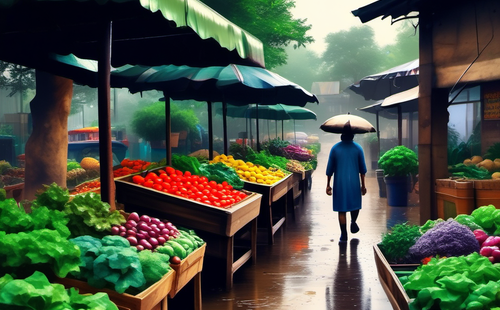 Where is the nearest vegetable market?